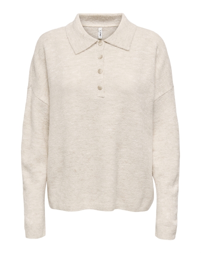  Only - ONLTalio LS Neck Strik Polo - Whitecap Gray 